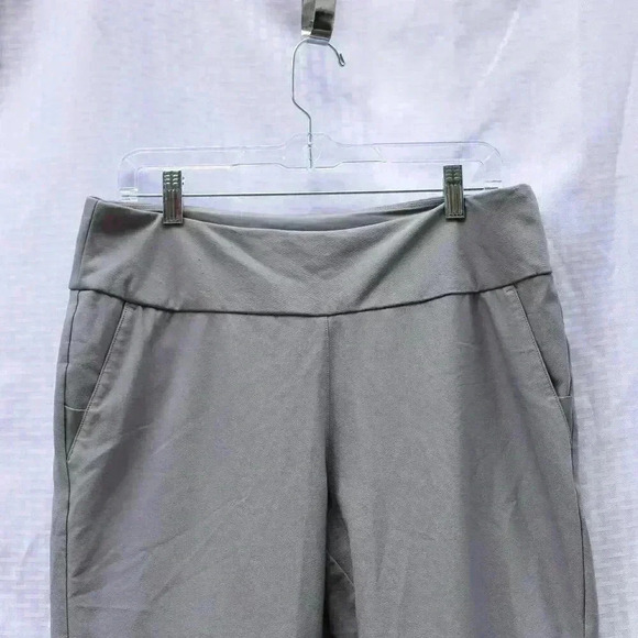 Adidas Size L Grey lightweight pockets stretch travel pants - Picture 9 of 13